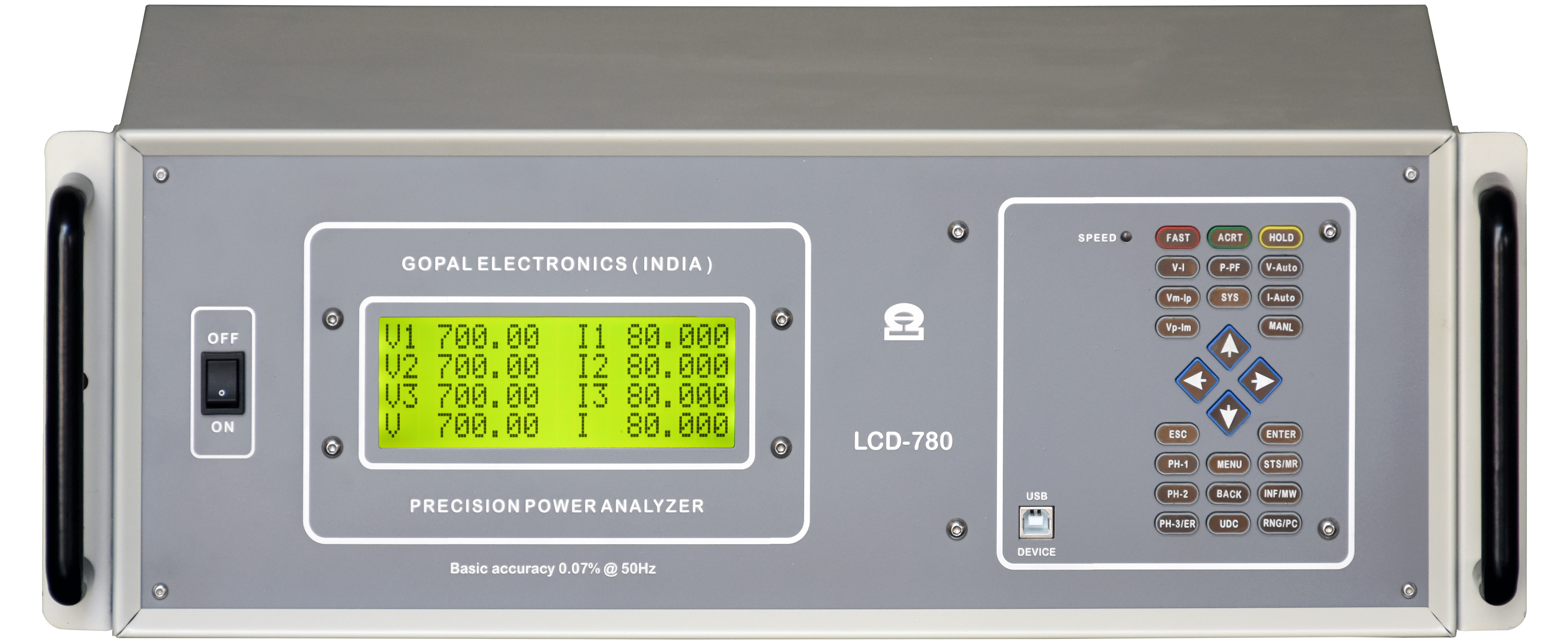 3 Phase Power Analyzer Model : LCD780
